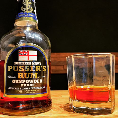 Pusser's Black Label Rum Gunpowder Proof