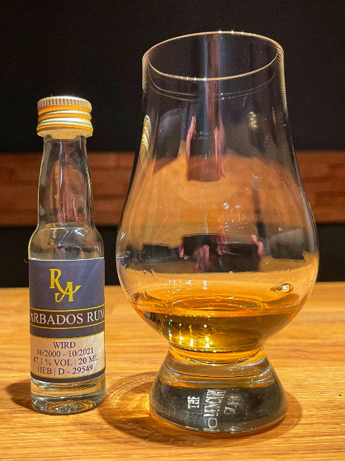 Rum Artesanal Barbados WIRD Dist. 06/2000 - 10/2021 Cask No. 206 Pot Still 21 Jahre