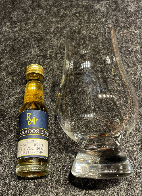 Rum Artesanal Barbados WIRD Dist. 06/2000 - 10/2021 Cask No. 206 Pot Still 21 Jahre