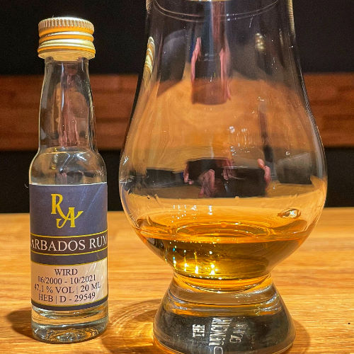 Rum Artesanal Barbados WIRD Dist. 06/2000 - 10/2021 Cask No. 206 Pot Still 21 Jahre